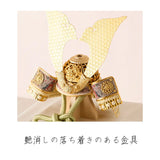 天賦の兜 葵 金紗の飾り 40cm幅