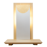 衝立屏風台 白木 間接照明付