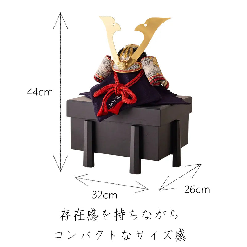 国宝　白糸褄取之兜　1/4スケール