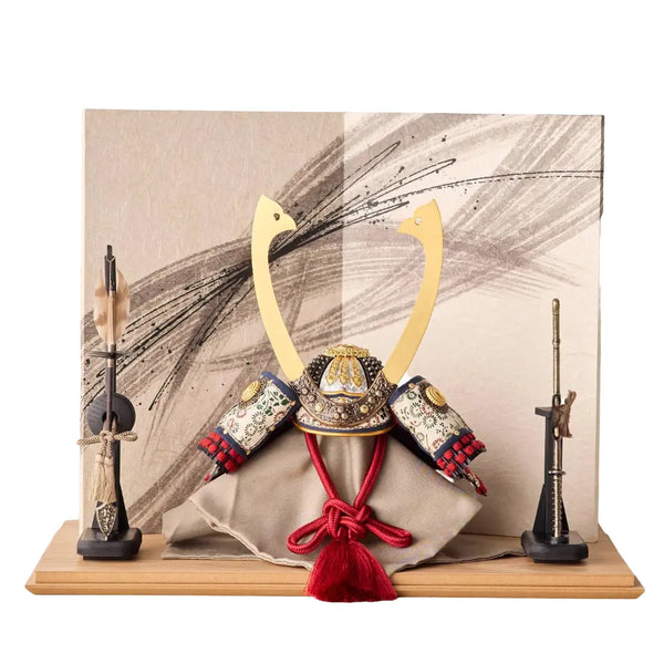 1/4 暁 茜 墨流の飾り