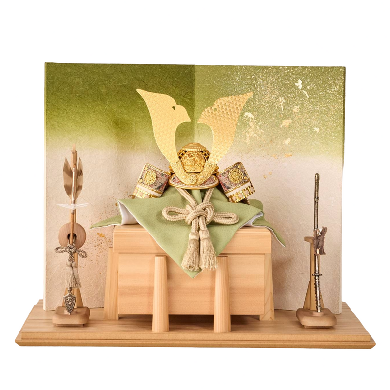 天賦の兜 大地 金翠の飾り 50cm幅