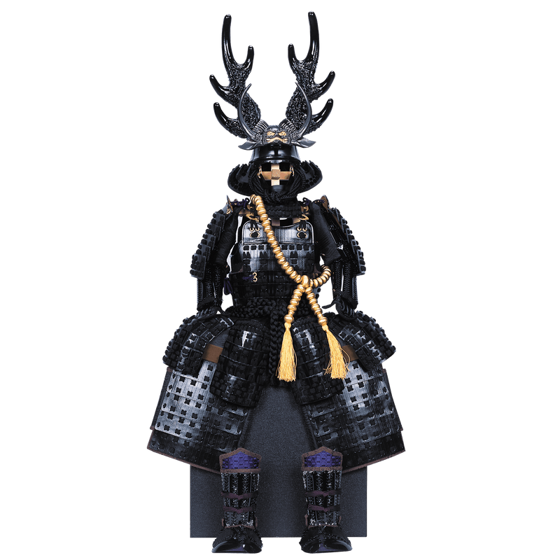 本多忠勝公具足（牛革小札黒糸威）1/3スケール