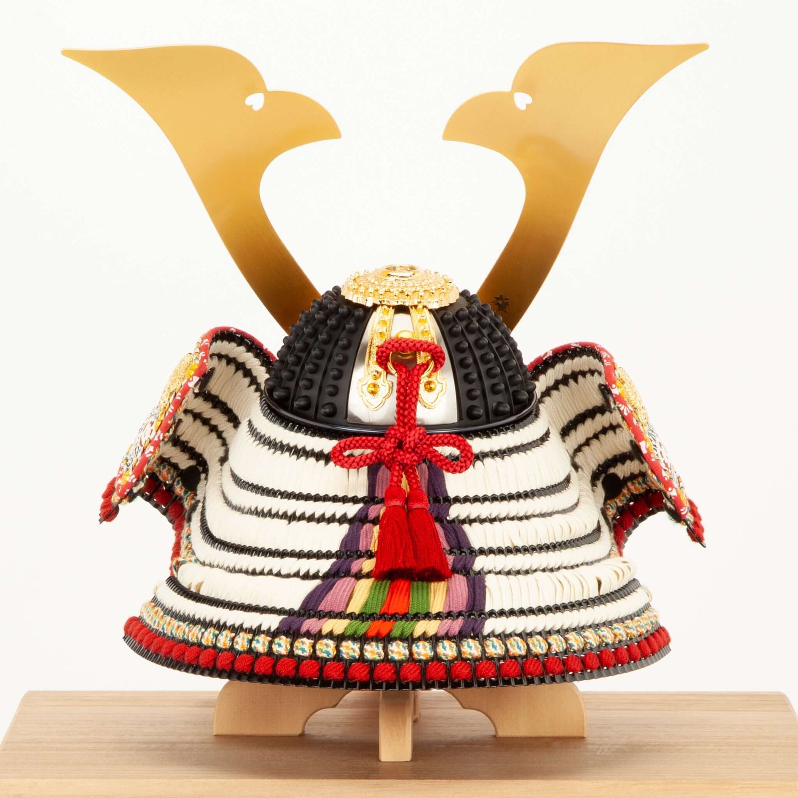 中国古美術・旧蔵の陶磁器、金鎧飾りの御題つき豆笠兜・12x24・置物・茶道具 hou_shiro-03_1_1600x.jpg?v=