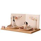 まどか 薄陽まとう時の葉 花つづりの飾り