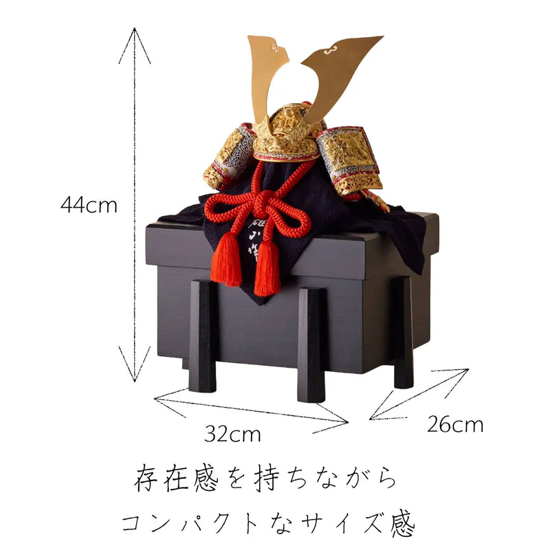 国宝 竹雀之兜　1/4スケール